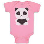 Baby Clothes Cute Panda Bear 2 Black Patches It's Eyes, Ears Body Baby Bodysuits