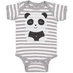Cute Panda Bear 2 with Black Patches Around It's Eyes, Ears and Body