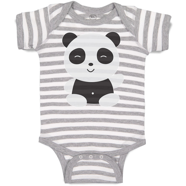 Cute Panda Bear 2 with Black Patches Around It's Eyes, Ears and Body