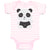Baby Clothes Cute Panda Bear 2 Black Patches It's Eyes, Ears Body Baby Bodysuits