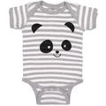 Baby Clothes Cute Panda Bear Face and Head Baby Bodysuits Boy & Girl Cotton