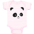 Baby Clothes Cute Panda Bear Face and Head Baby Bodysuits Boy & Girl Cotton