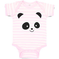 Baby Clothes Cute Panda Bear Face and Head Baby Bodysuits Boy & Girl Cotton