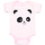 Baby Clothes Cute Panda Bear Face and Head Baby Bodysuits Boy & Girl Cotton