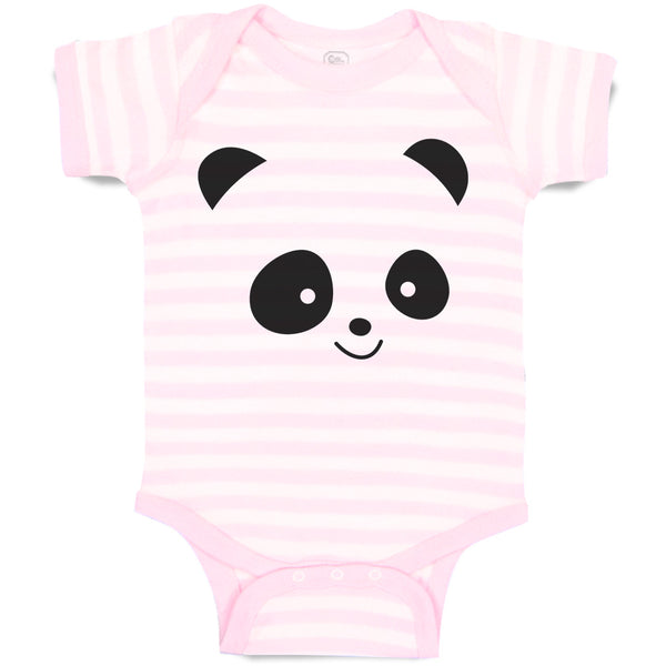 Baby Clothes Cute Panda Bear Face and Head Baby Bodysuits Boy & Girl Cotton