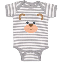 Baby Clothes Bear Face and Head Baby Bodysuits Boy & Girl Newborn Clothes Cotton