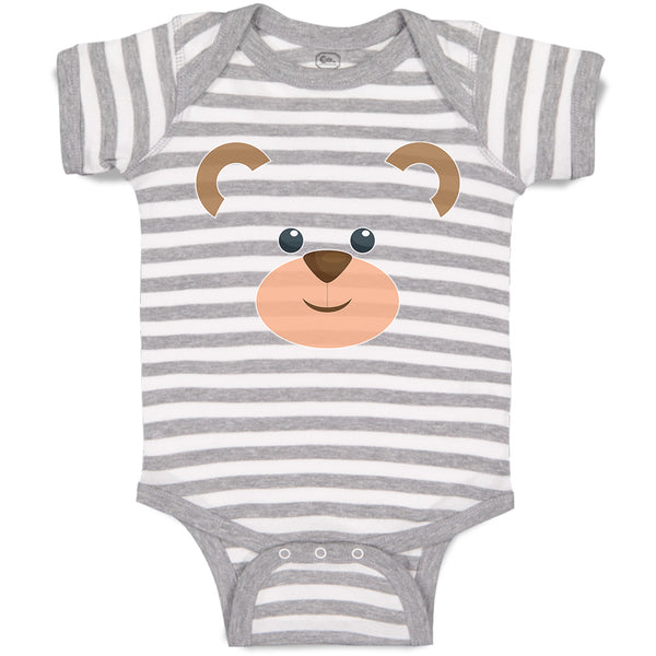 Baby Clothes Bear Face and Head Baby Bodysuits Boy & Girl Newborn Clothes Cotton