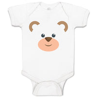 Baby Clothes Bear Face and Head Baby Bodysuits Boy & Girl Newborn Clothes Cotton