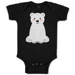 Baby Clothes Animated White Teddy Bear Toy Baby Bodysuits Boy & Girl Cotton