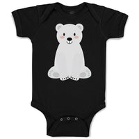 Baby Clothes Animated White Teddy Bear Toy Baby Bodysuits Boy & Girl Cotton