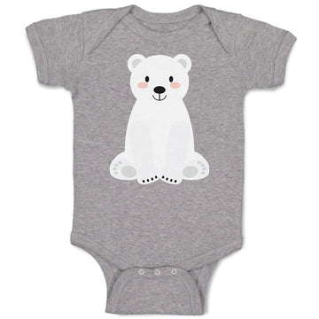 Baby Clothes Animated White Teddy Bear Toy Baby Bodysuits Boy & Girl Cotton
