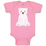 Baby Clothes Animated White Teddy Bear Toy Baby Bodysuits Boy & Girl Cotton