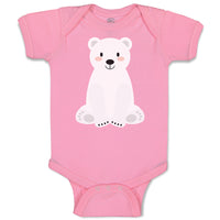 Baby Clothes Animated White Teddy Bear Toy Baby Bodysuits Boy & Girl Cotton