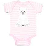 Baby Clothes Animated White Teddy Bear Toy Baby Bodysuits Boy & Girl Cotton