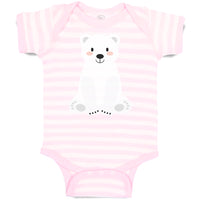 Baby Clothes Animated White Teddy Bear Toy Baby Bodysuits Boy & Girl Cotton