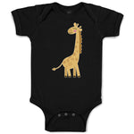 Baby Clothes Cute Giraffe Turning Side View with Closed Eyes Baby Bodysuits