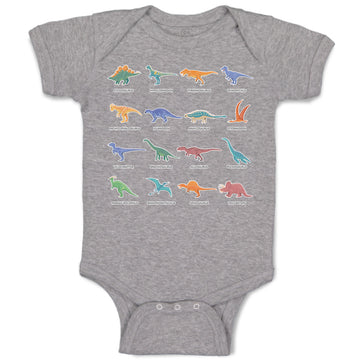 Baby Clothes Lovely Prehistoric Dinosaur Animal Figures Baby Bodysuits Cotton