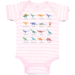 Baby Clothes Lovely Prehistoric Dinosaur Animal Figures Baby Bodysuits Cotton