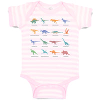 Baby Clothes Lovely Prehistoric Dinosaur Animal Figures Baby Bodysuits Cotton