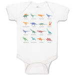 Baby Clothes Lovely Prehistoric Dinosaur Animal Figures Baby Bodysuits Cotton