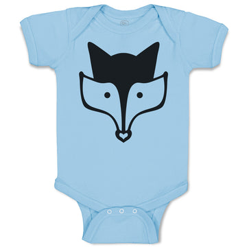 Baby Clothes Fox Head and Snout Wildlife Baby Bodysuits Boy & Girl Cotton