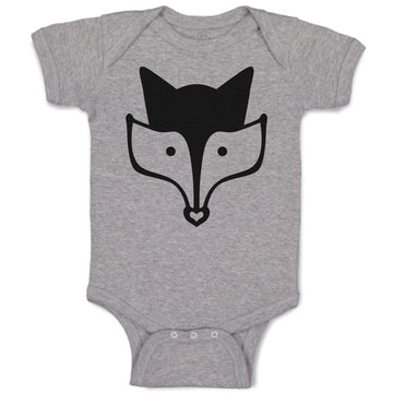 Baby Clothes Fox Head and Snout Wildlife Baby Bodysuits Boy & Girl Cotton