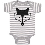 Baby Clothes Fox Head and Snout Wildlife Baby Bodysuits Boy & Girl Cotton