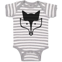 Baby Clothes Fox Head and Snout Wildlife Baby Bodysuits Boy & Girl Cotton