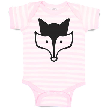 Baby Clothes Fox Head and Snout Wildlife Baby Bodysuits Boy & Girl Cotton