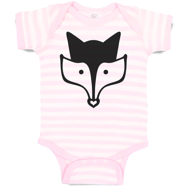 Baby Clothes Fox Head and Snout Wildlife Baby Bodysuits Boy & Girl Cotton