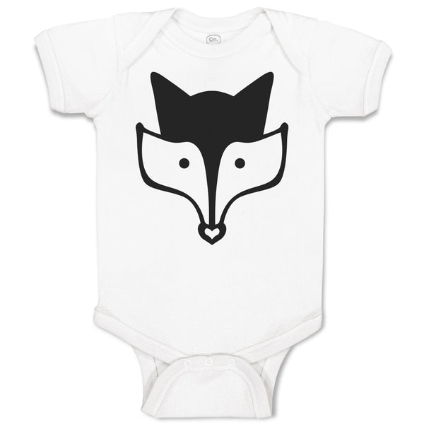 Baby Clothes Fox Head and Snout Wildlife Baby Bodysuits Boy & Girl Cotton