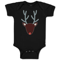 Baby Clothes Abstract Deer Head, Snout and Horns Baby Bodysuits Cotton