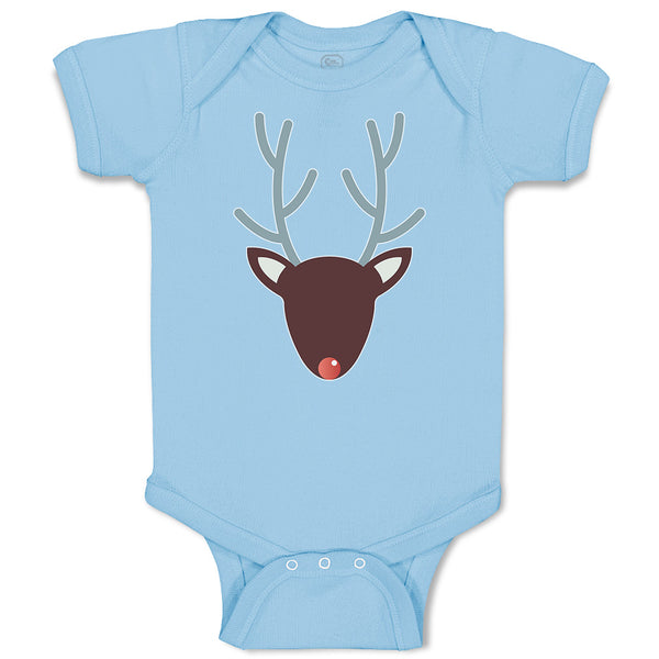 Baby Clothes Abstract Deer Head, Snout and Horns Baby Bodysuits Cotton