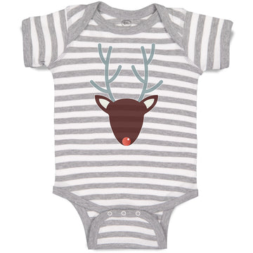 Baby Clothes Abstract Deer Head, Snout and Horns Baby Bodysuits Cotton