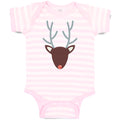 Baby Clothes Abstract Deer Head, Snout and Horns Baby Bodysuits Cotton