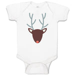 Baby Clothes Abstract Deer Head, Snout and Horns Baby Bodysuits Cotton