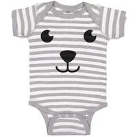 Baby Clothes Teddy Bear Gesture Face Baby Bodysuits Boy & Girl Cotton