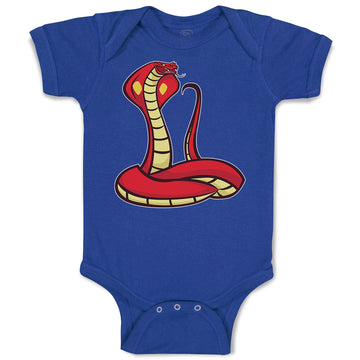 Baby Clothes The Red Serpent King Cobra An Venomous Baby Bodysuits Cotton