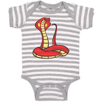 Baby Clothes The Red Serpent King Cobra An Venomous Baby Bodysuits Cotton