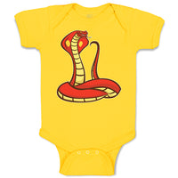Baby Clothes The Red Serpent King Cobra An Venomous Baby Bodysuits Cotton