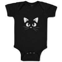 Baby Clothes Cat Face with Whiskers Baby Bodysuits Boy & Girl Cotton