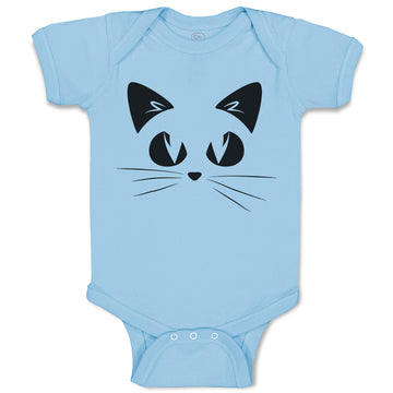 Baby Clothes Cat Face with Whiskers Baby Bodysuits Boy & Girl Cotton
