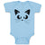 Baby Clothes Cat Face with Whiskers Baby Bodysuits Boy & Girl Cotton