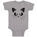 Baby Clothes Cat Face with Whiskers Baby Bodysuits Boy & Girl Cotton
