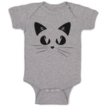 Baby Clothes Cat Face with Whiskers Baby Bodysuits Boy & Girl Cotton