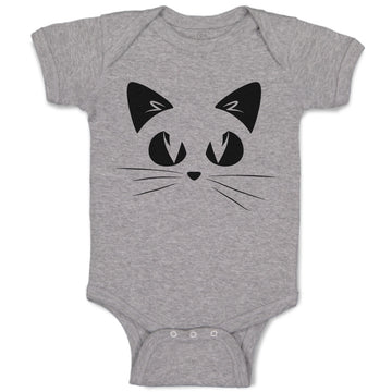 Baby Clothes Cat Face with Whiskers Baby Bodysuits Boy & Girl Cotton