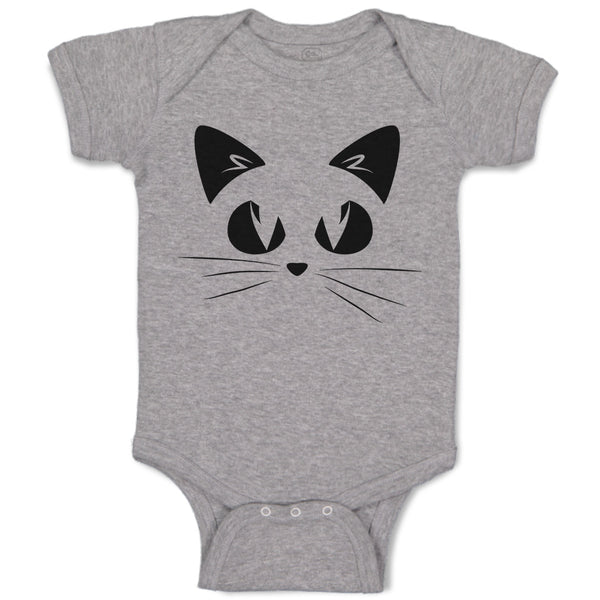 Baby Clothes Cat Face with Whiskers Baby Bodysuits Boy & Girl Cotton