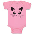Baby Clothes Cat Face with Whiskers Baby Bodysuits Boy & Girl Cotton