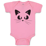 Baby Clothes Cat Face with Whiskers Baby Bodysuits Boy & Girl Cotton