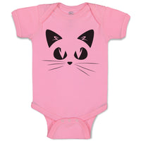 Baby Clothes Cat Face with Whiskers Baby Bodysuits Boy & Girl Cotton
